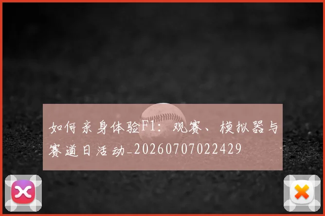 如何亲身体验F1：观赛、模拟器与赛道日活动_20260707022429