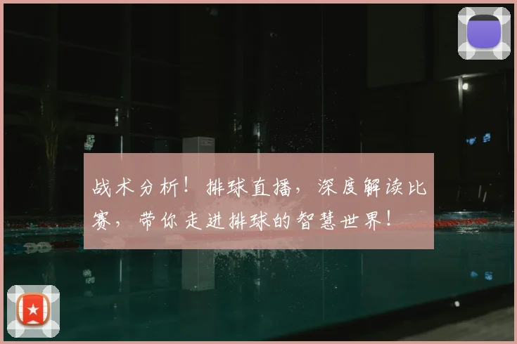 战术分析!排球直播,深度解读比赛,带你走进排球的智慧世界!